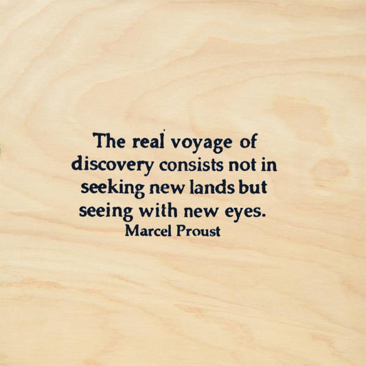 StampaFe Real Voyage of Discovery Proust Quote Rubber Art Stamp