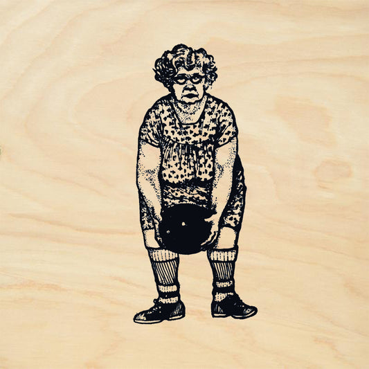 StampaFe Alice Bowling Grandma Humor Character Rubber Art Stamp