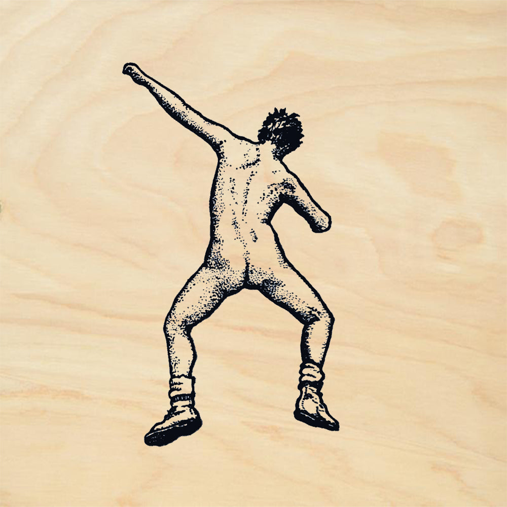 StampaFe Leap Naked Man Rubber Art Stamp
