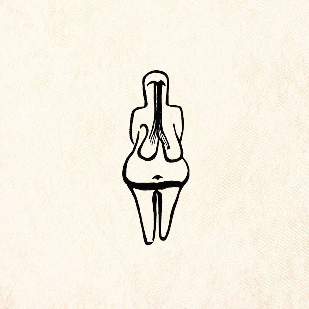 StampaFe Goddess Figure 1 Standing Prehistoric Venus Rubber Art Stamp