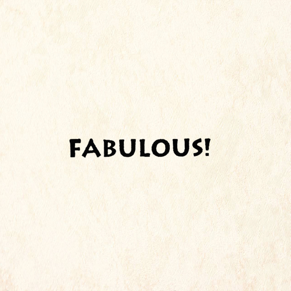 StampaFe Fabulous Tiny Bold Text Mini Rubber Art Stamp
