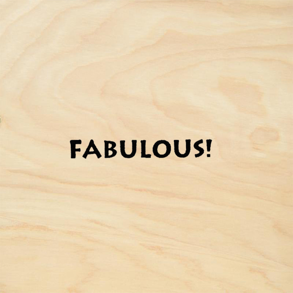 StampaFe Fabulous Tiny Bold Text Mini Rubber Art Stamp