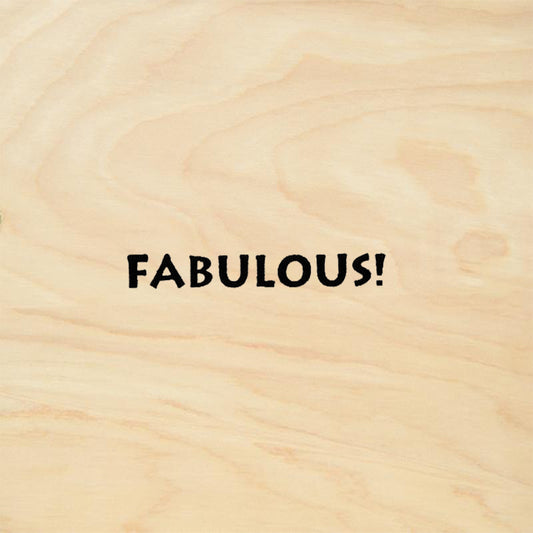 StampaFe Fabulous Tiny Bold Text Mini Rubber Art Stamp
