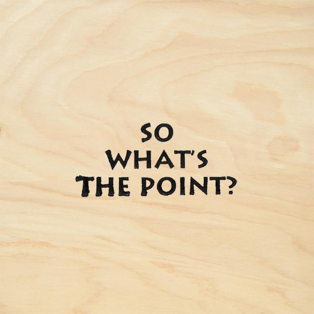 StampaFe So What's the Point Funny Quote Rubber Art Stamp