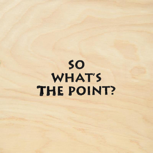 StampaFe So What's the Point Funny Quote Rubber Art Stamp