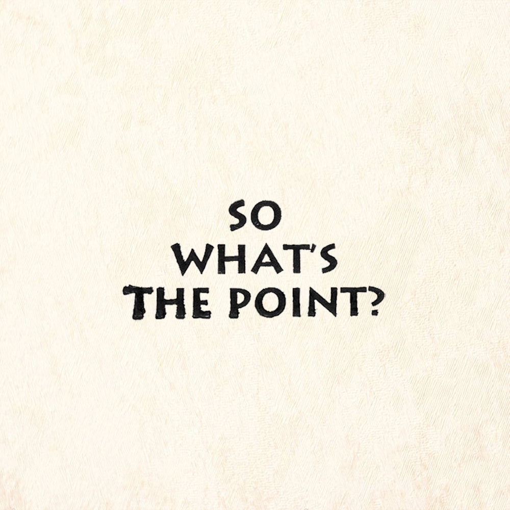 StampaFe So What's the Point Funny Quote Rubber Art Stamp