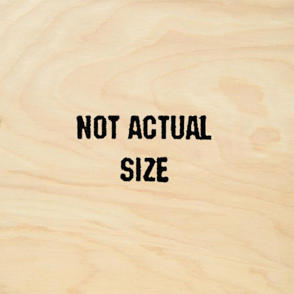 StampFe Not Actual Size Tiny Label Text Rubber Stamp