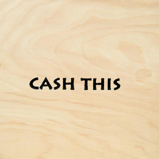 StampaFe Cash This Funny Bold Text Rubber Art Stamp