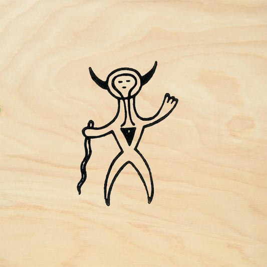 StampaFe Petro Man Petroglyph Stick Figure Rubber Art Stamp