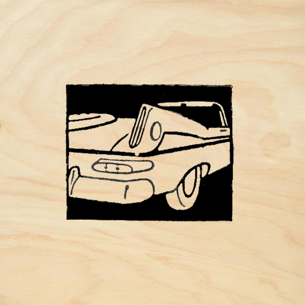 StampaFe Fin Tailed Car Retro Rubber Art Stamp