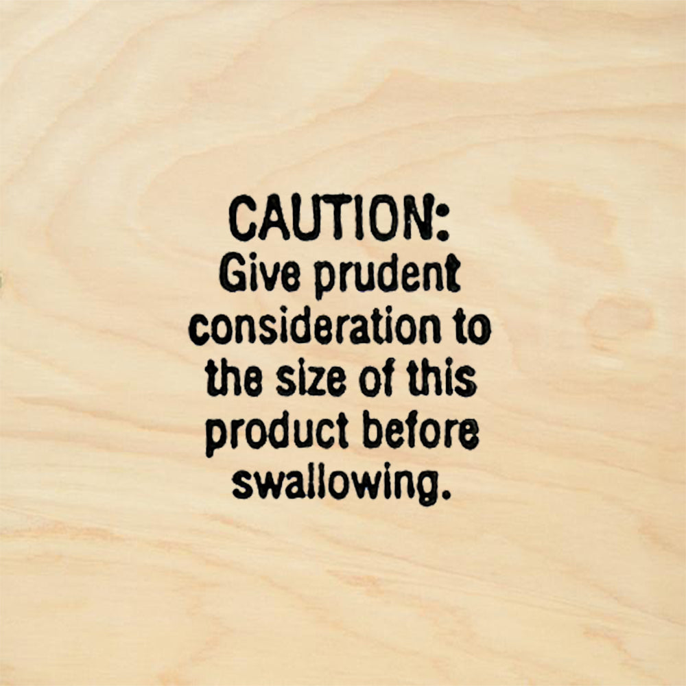 StampaFe Caution before swallowing Rubber Art Stamp