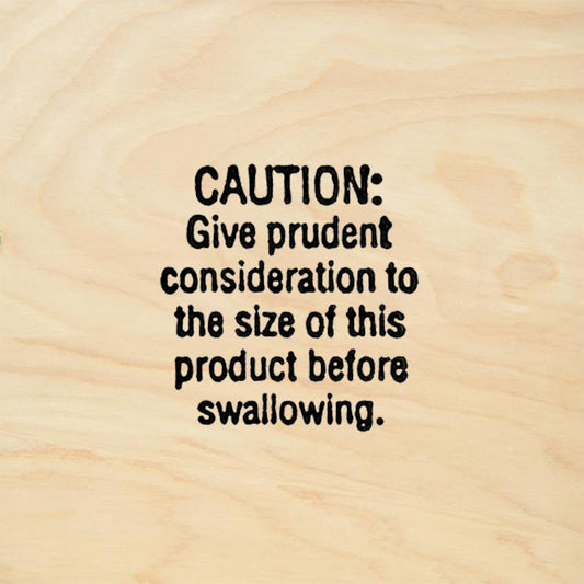 StampaFe Caution before swallowing Rubber Art Stamp