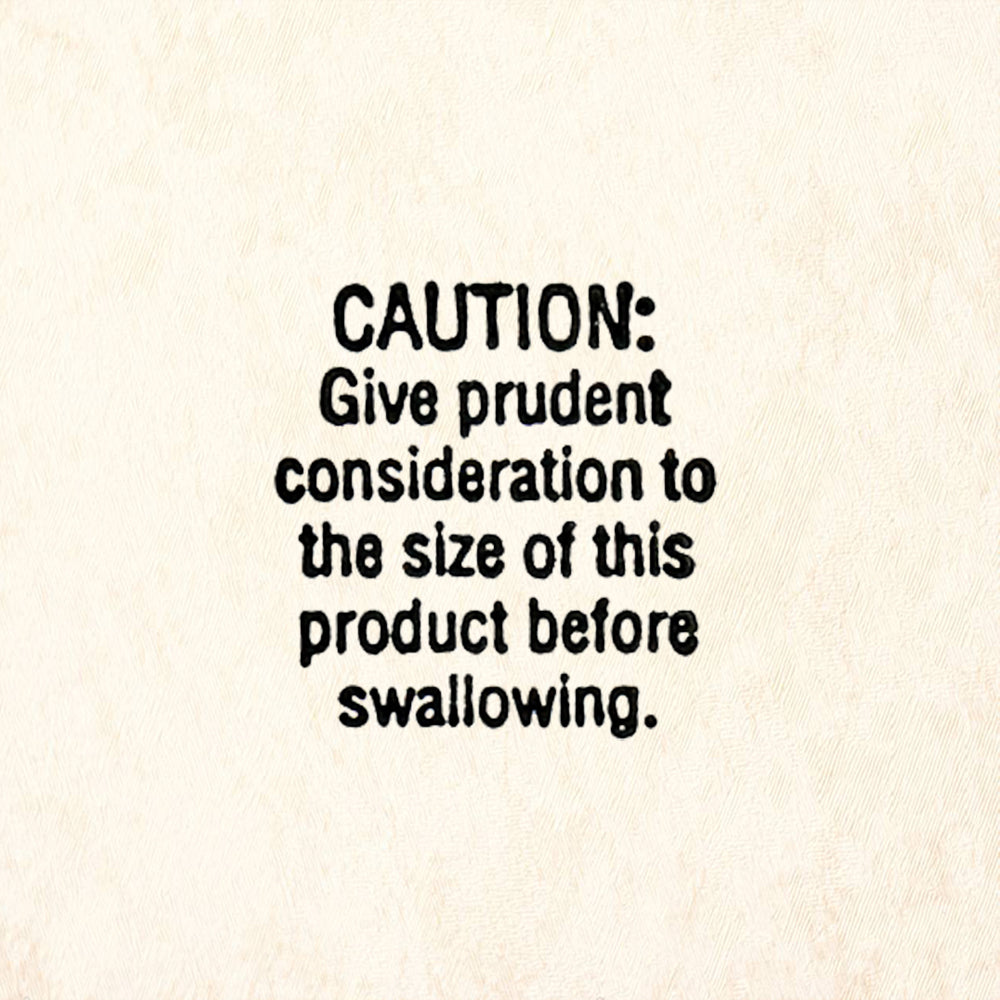 StampaFe Caution before swallowing Rubber Art Stamp