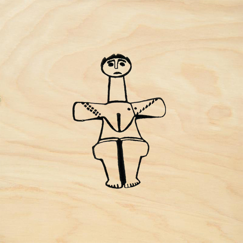 StampaFe Goddess Figure 3 Primitive Rubber Art Stamp