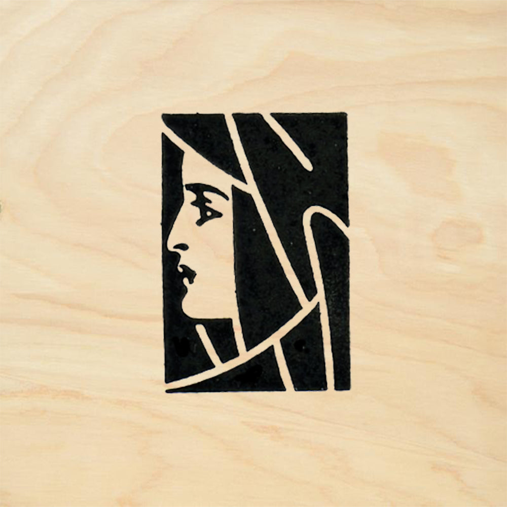 StampaFe Deco Woman Face Left Art Deco Rubber Art Stamp