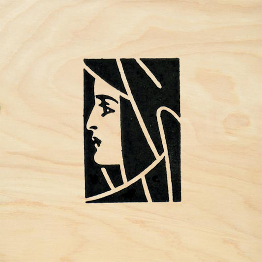 StampaFe Deco Woman Face Left Art Deco Rubber Art Stamp