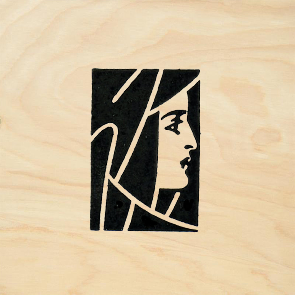 StampaFe Deco Woman Face Right Art Deco Rubber Art Stamp