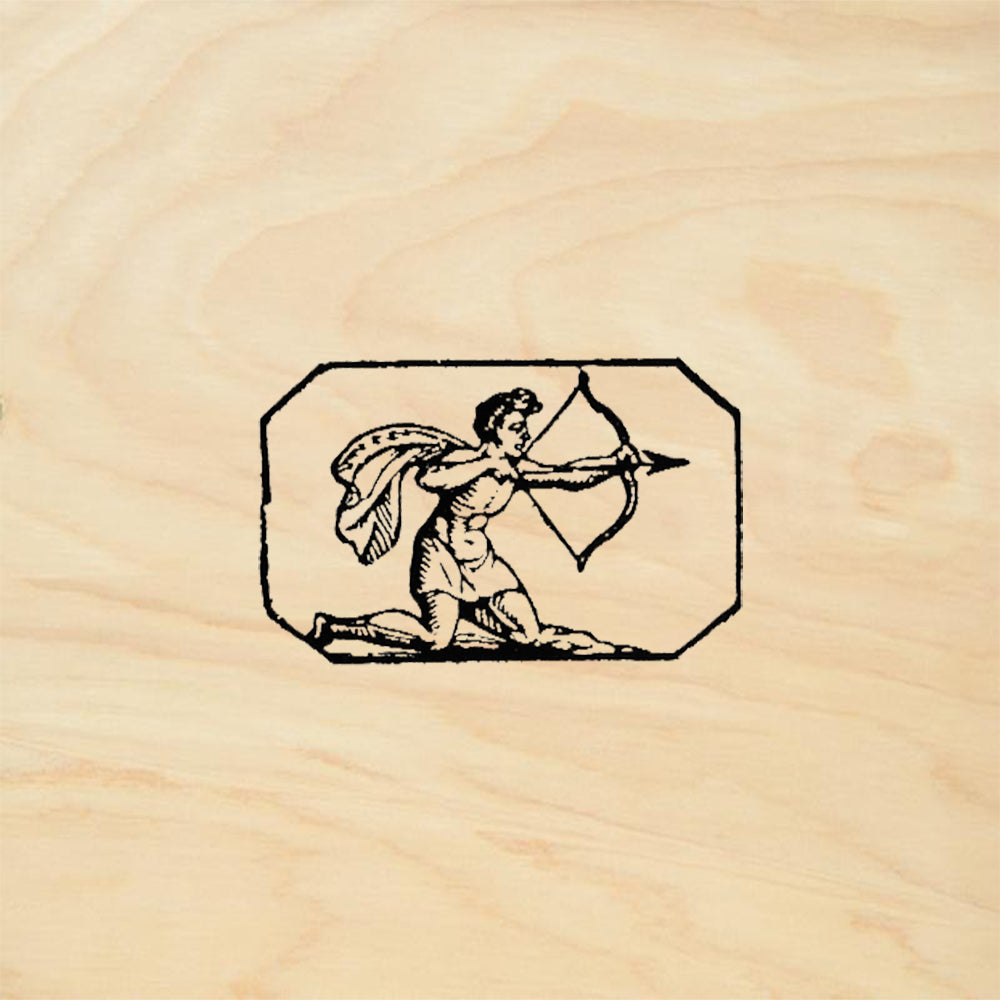 StampaFe Sagittarius Archer Zodiac Rubber Art Stamp