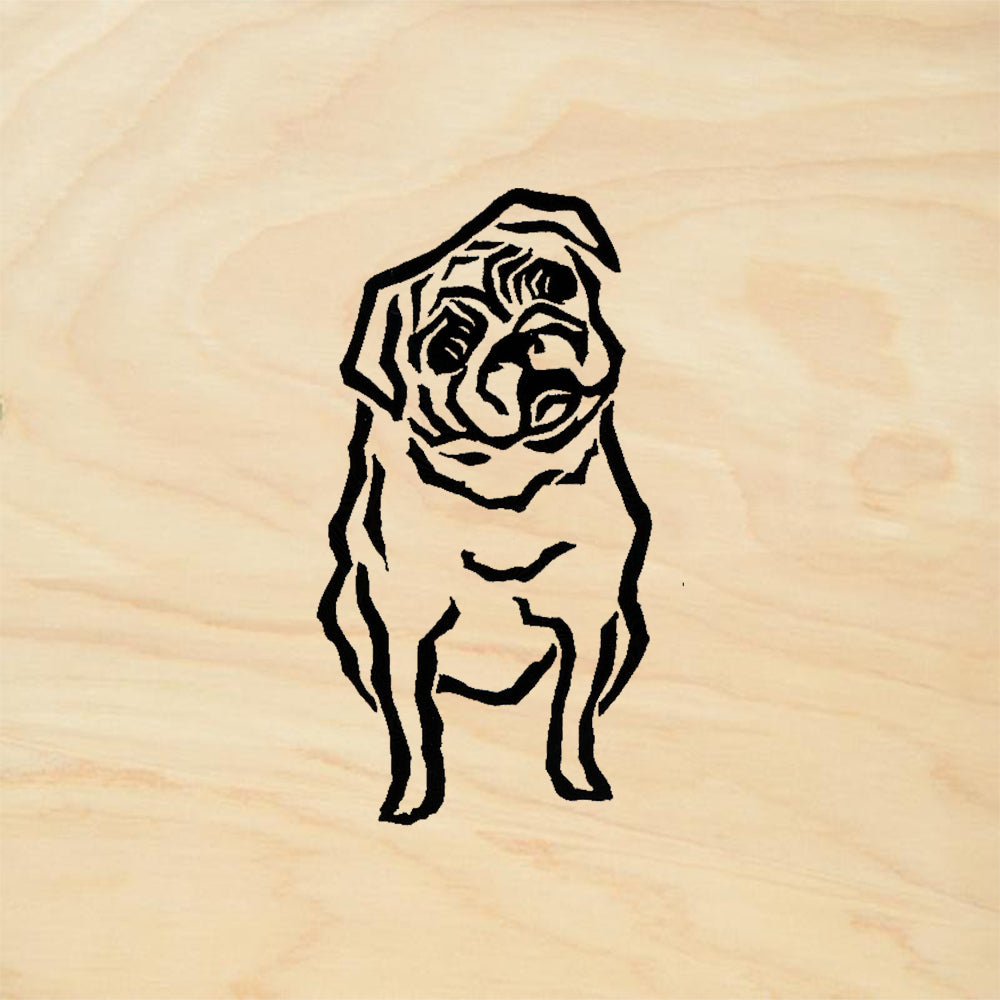 StampaFe Bull Dog Animal Rubber Art Stamp