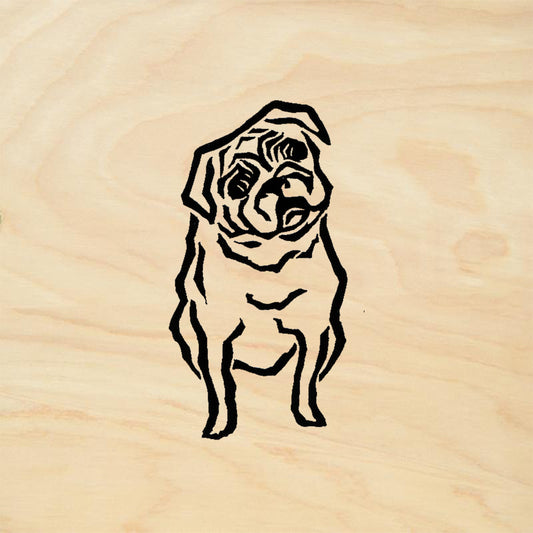 StampaFe Bull Dog Animal Rubber Art Stamp