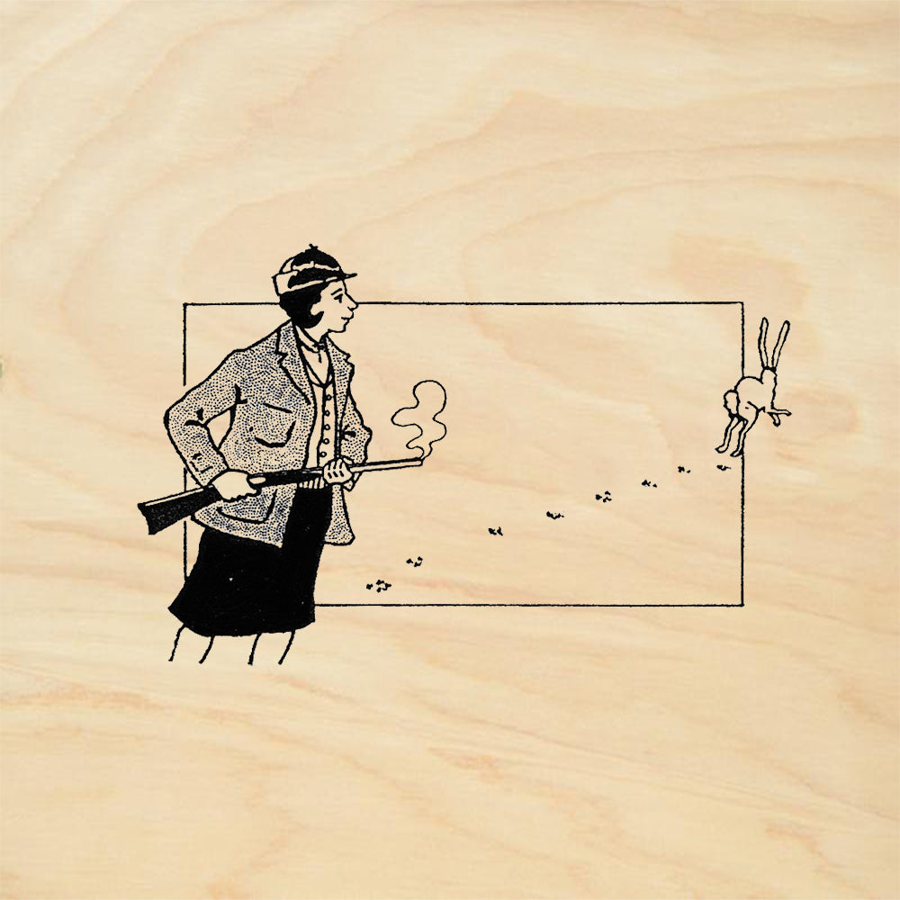 StampaFe Hunter Vintage Rubber Art Stamp