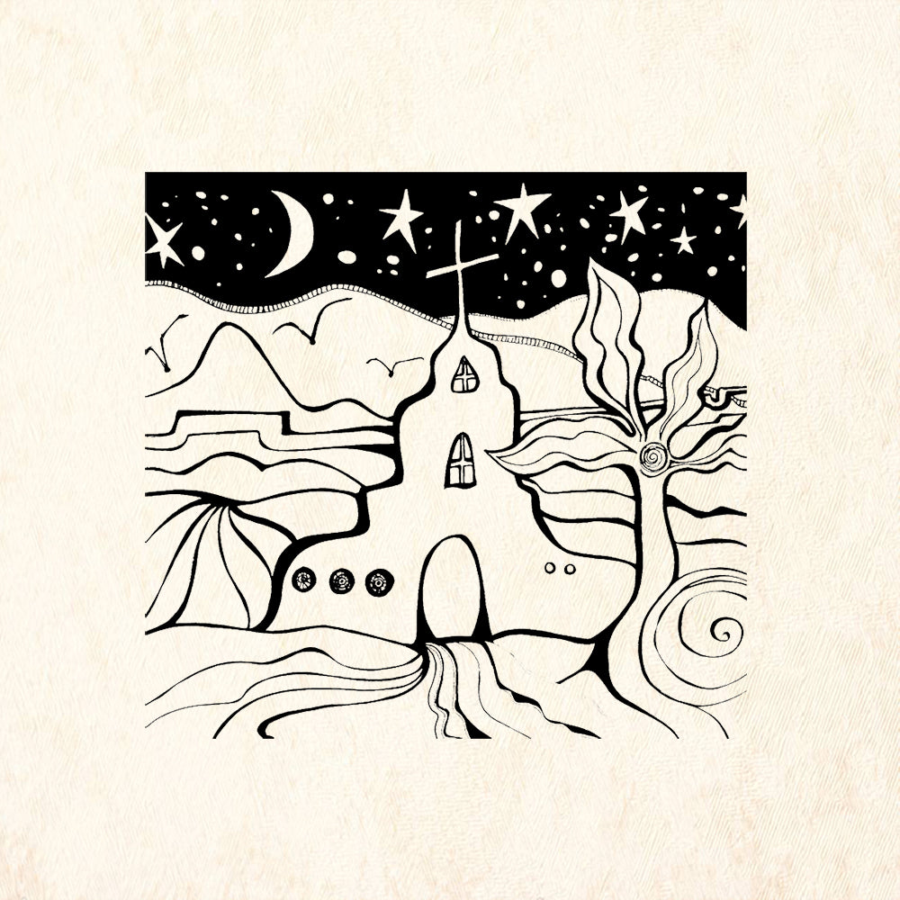 StampaFe Penny's Church Southwest Rubber Art Stamp
