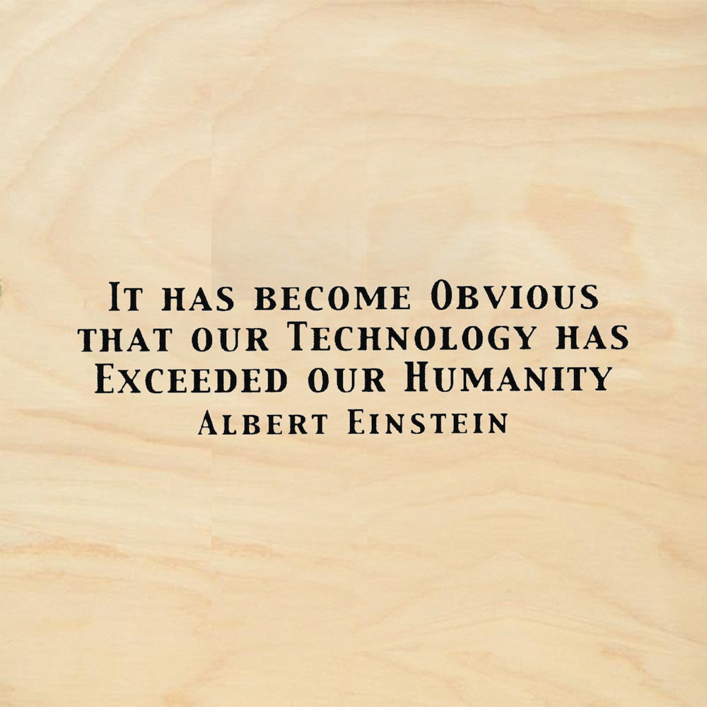StampaFe Technology Has Exceeded Our Humanity Rubber Art Stamp