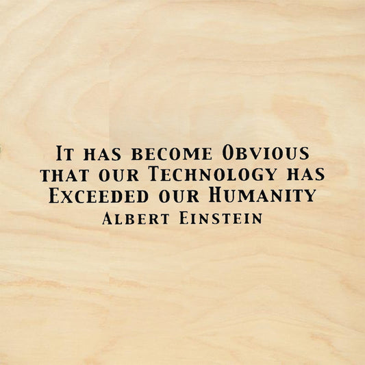 StampaFe Technology Has Exceeded Our Humanity Rubber Art Stamp