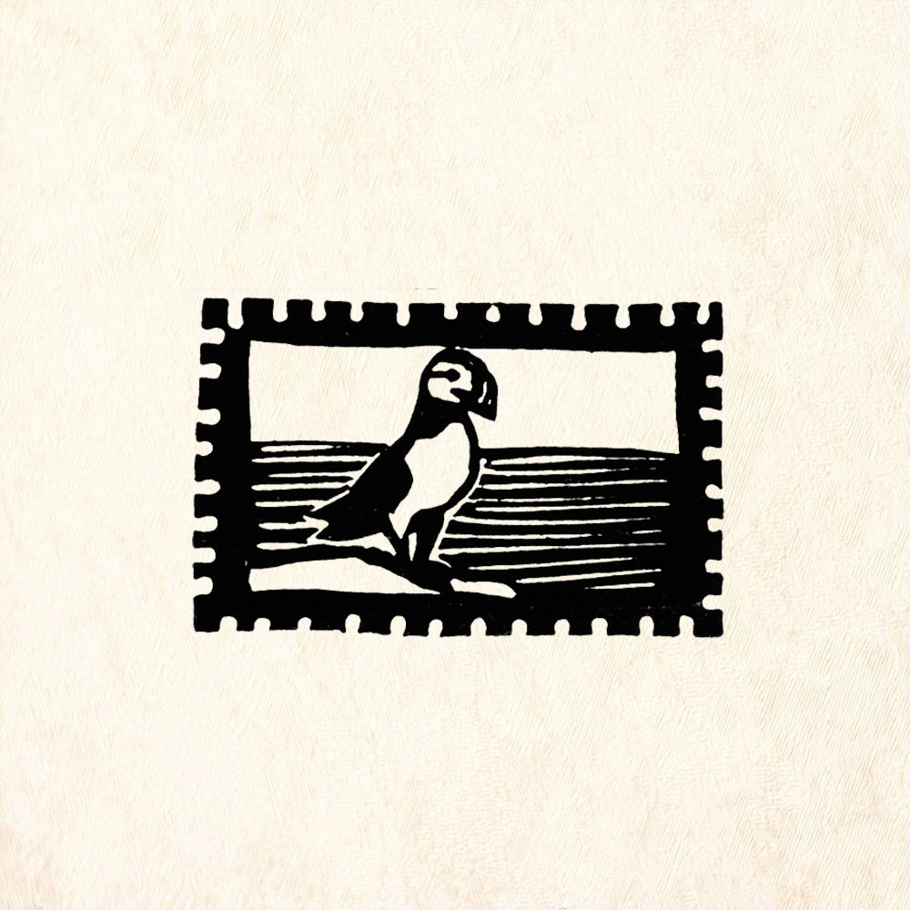 StampaFe Puffin Mail Animal Rubber Art Stamp
