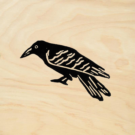 StampaFe Crow Carved Animal Rubber Art Stamp