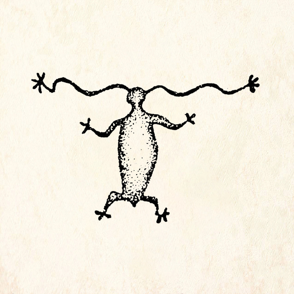 StampaFe Tentacle Man Primitive Rubber Art Stamp