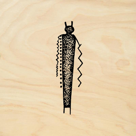 StampaFe Lighting God Southwest Rubber Art Stamp