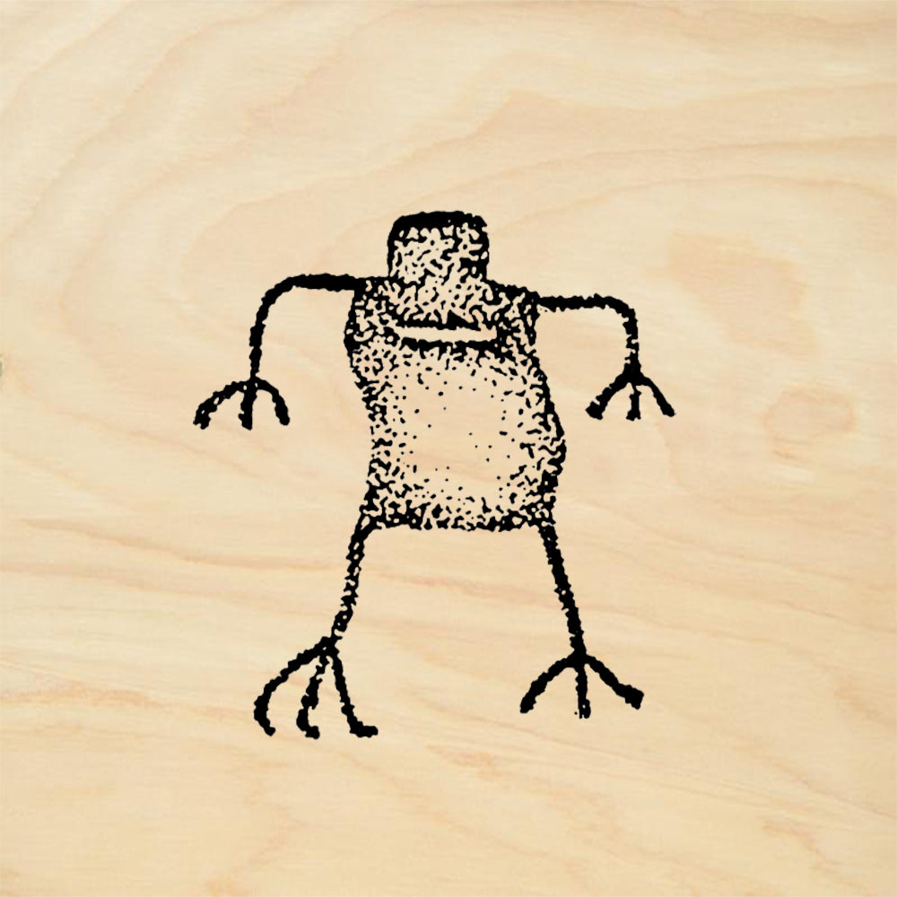 StampaFe Toad Man Primitive Rubber Art Stamp