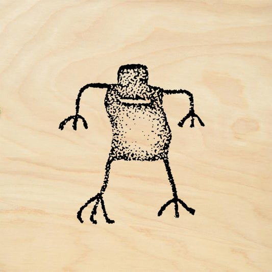 StampaFe Toad Man Primitive Rubber Art Stamp