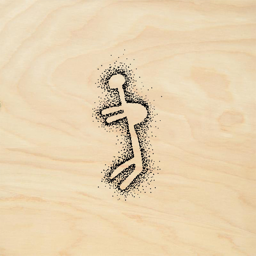StampaFe Humpback Petroglyph Rubber Art Stamp