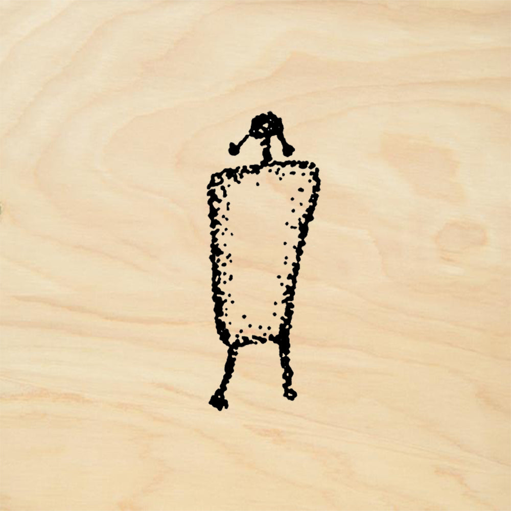 StampaFe Light Woman Southwestern Petroglyph Rubber Art Stamp