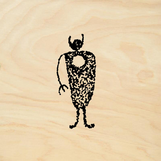 StampaFe Circle Man Primitive Rubber Art Stamp