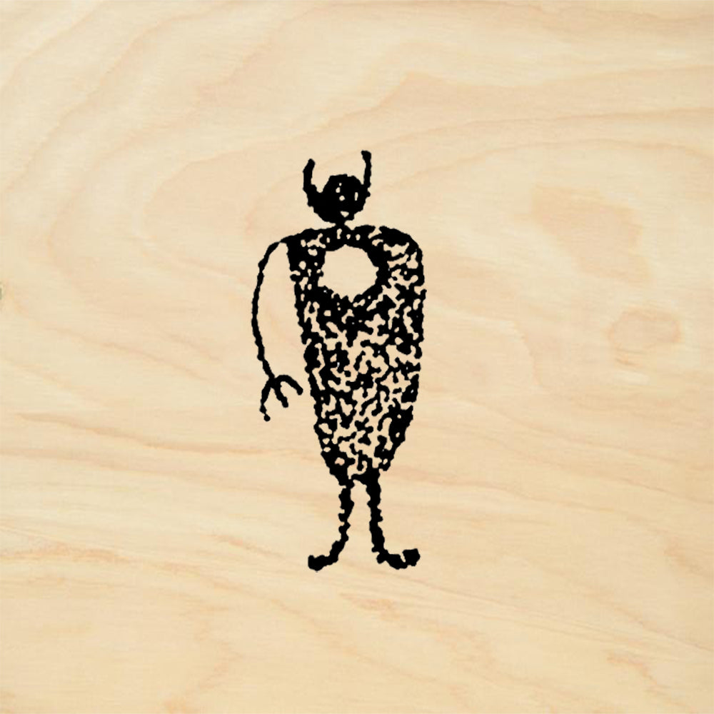StampaFe Circle Man Southwestern Petroglyph Rubber Art Stamp