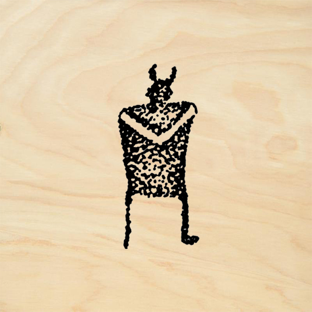 StampaFe Square Man Primitive Rubber Art Stamp