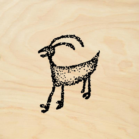 StampaFe Goat Animal Rubber Art Stamp