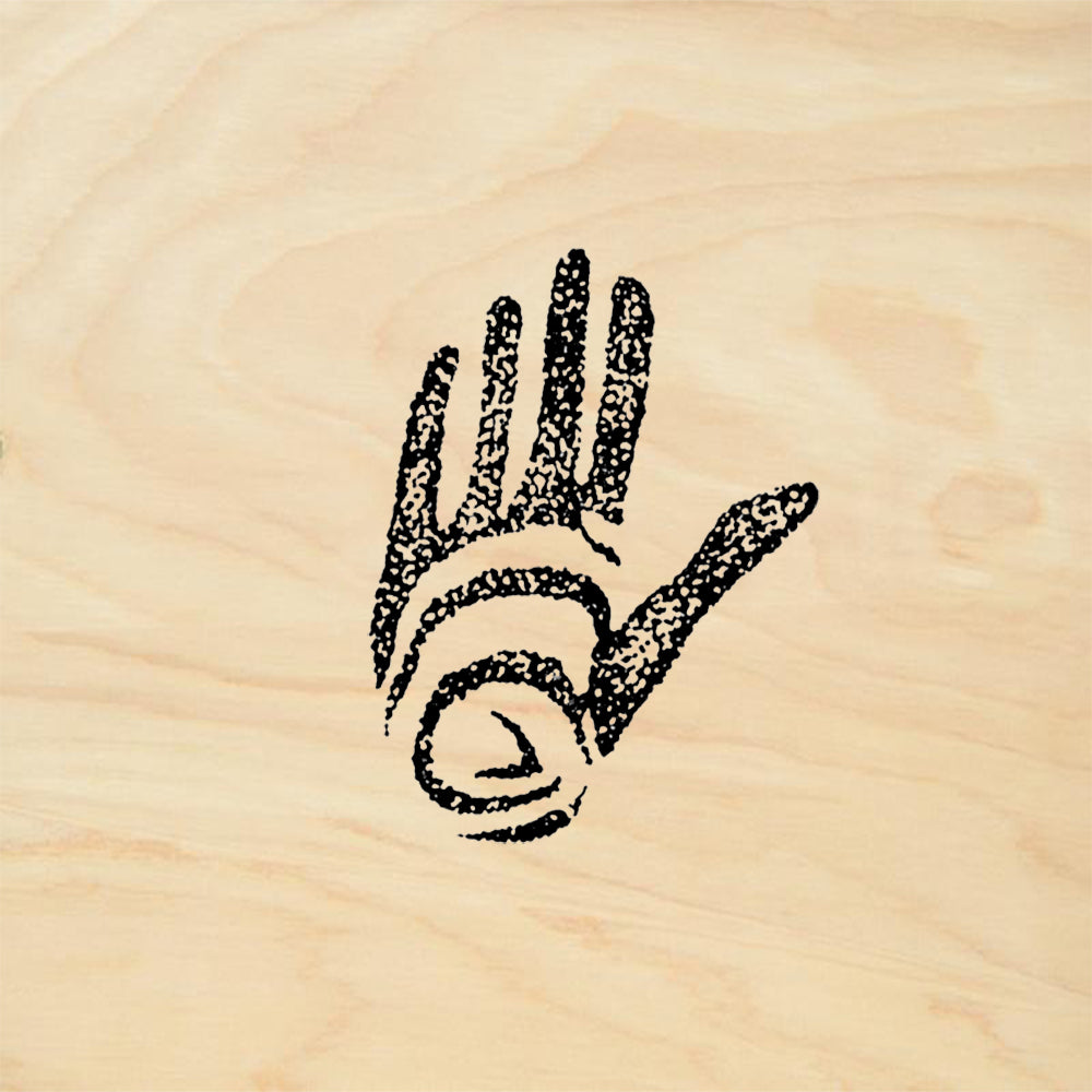 StampaFe Hand Spiral Southwest Rubber Art Stamp