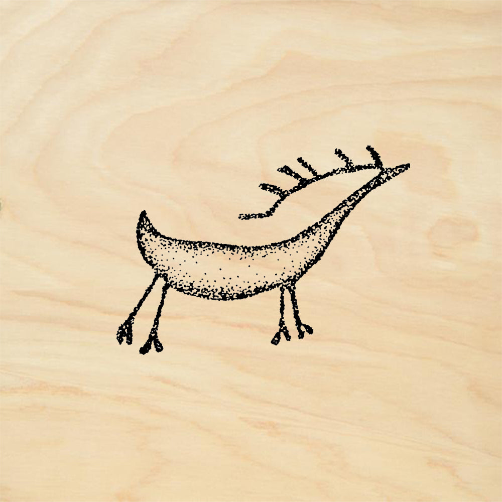 StampaFe Six Point Stag Petro Southwest Rubber Art Stamp