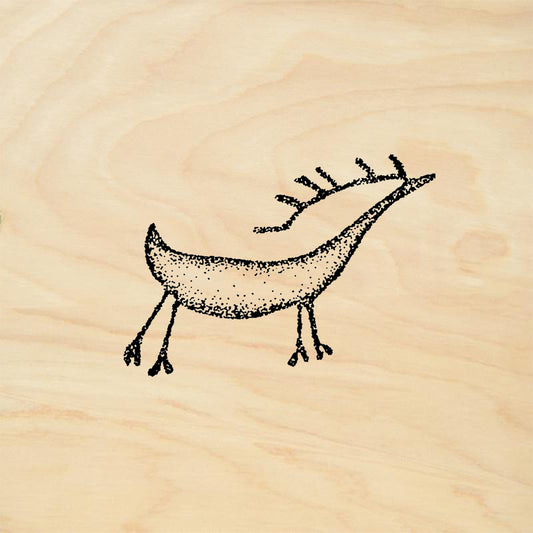 StampaFe Six Point Stag Petro Southwest Rubber Art Stamp