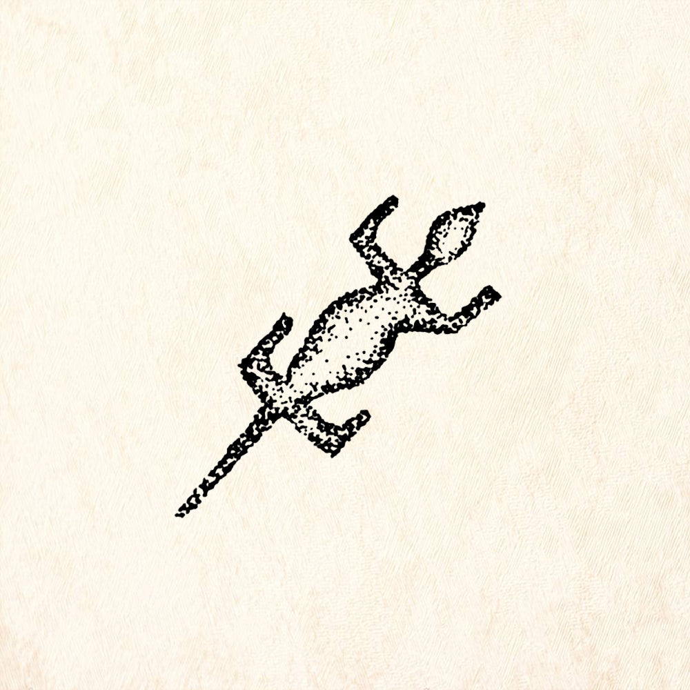 StampaFe Lizard Animal Rubber Art Stamp