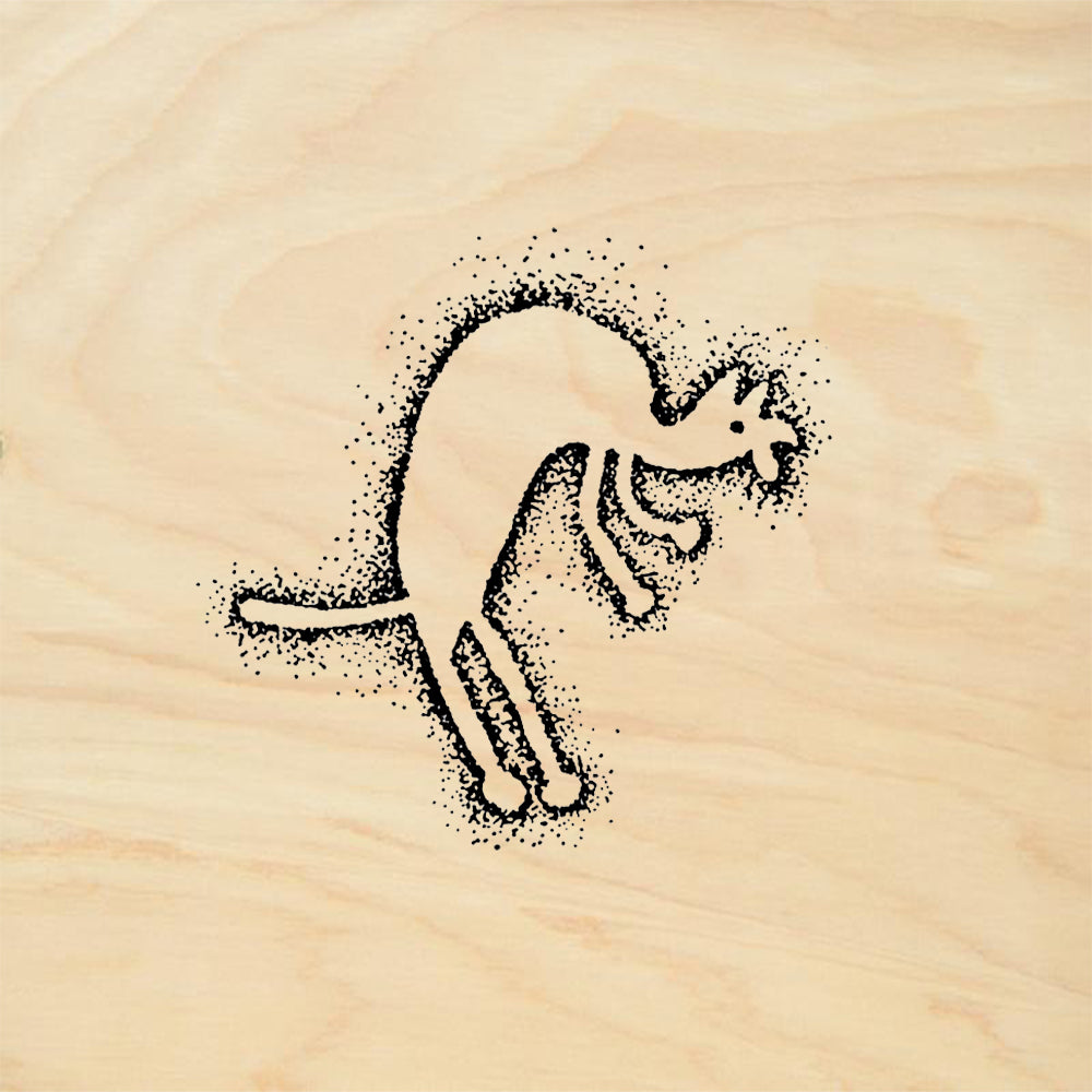 StampaFe Laughing Coyote Southwest Rubber Art Stamp