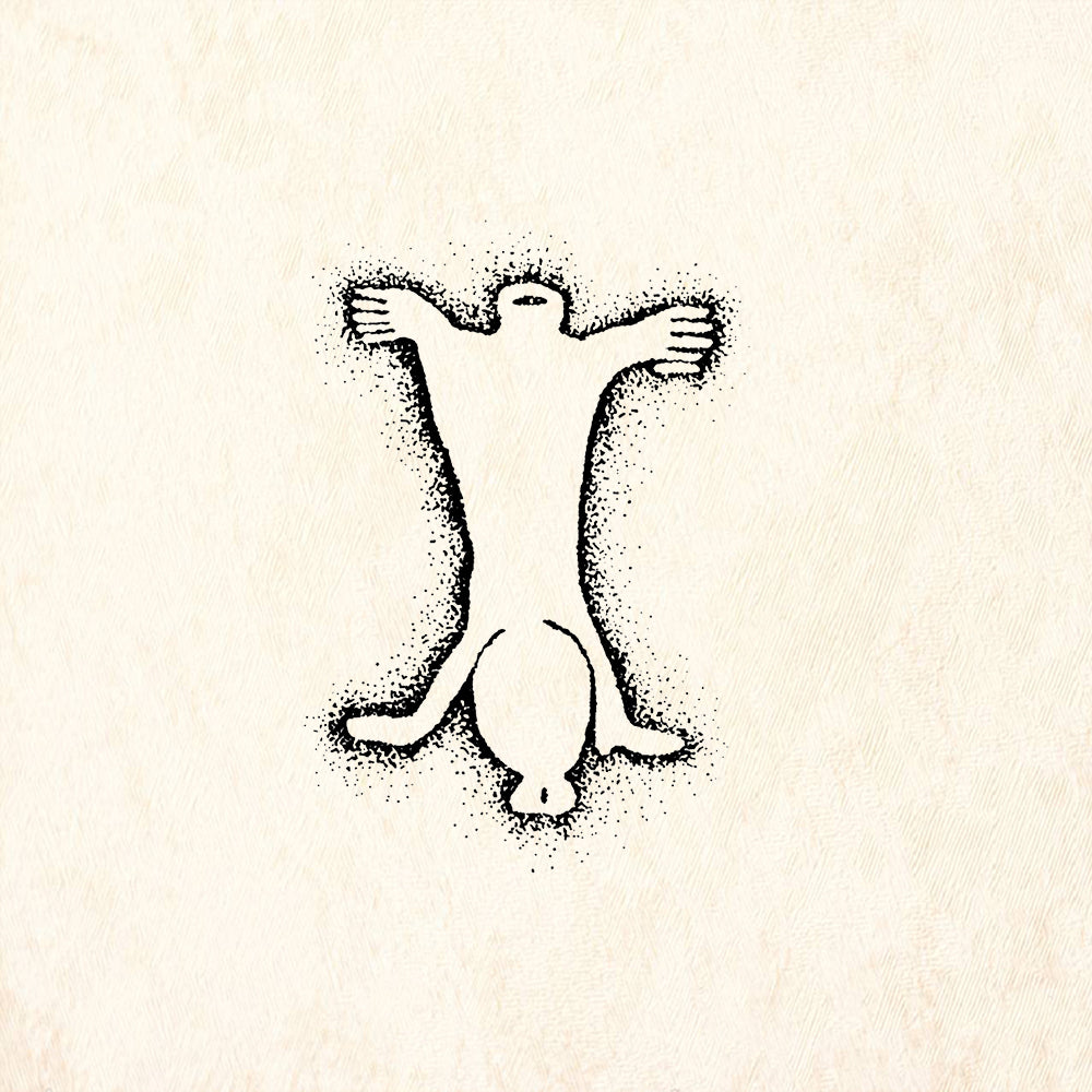 StampaFe Birth Southwestern Petroglyph Rubber Art Stamp