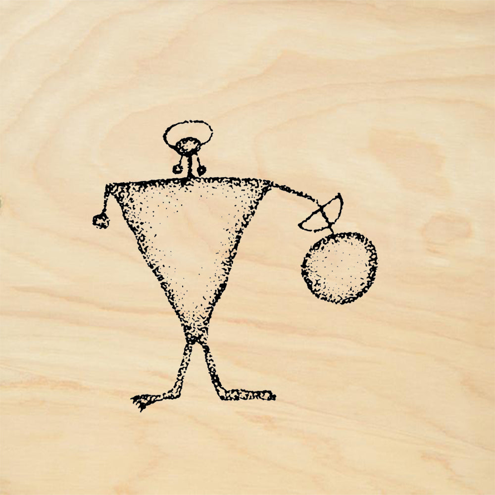 StampaFe Hunter Primitive Rubber Art Stamp