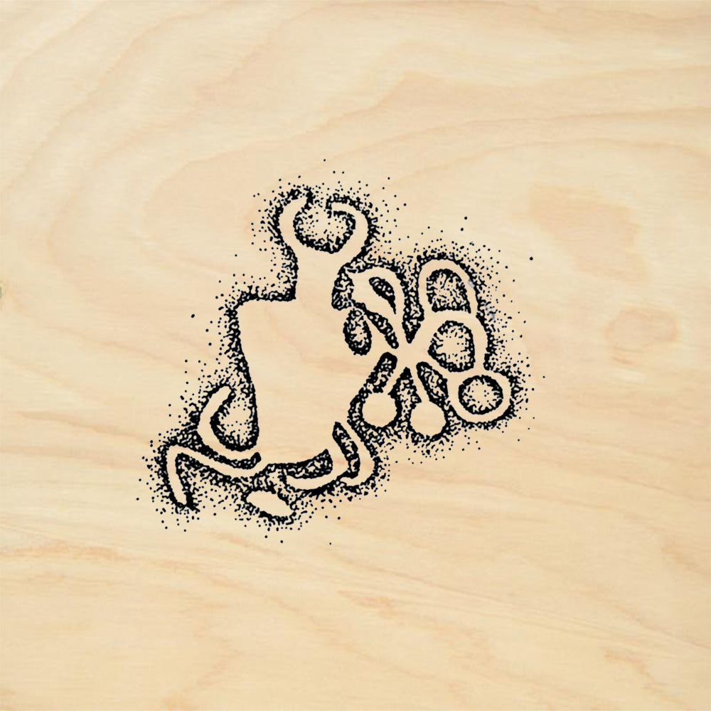 StampaFe Circle Ghost Halloween Rubber Art Stamp