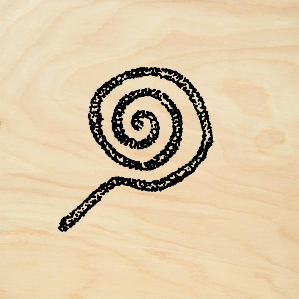 StampaFe Spiral Petro Southwestern Petroglyph Rubber Art Stamp