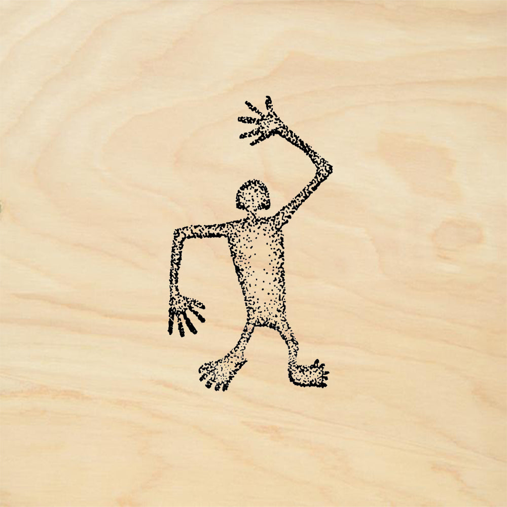 StampaFe Long Arm Man Tribal Rubber Art Stamp